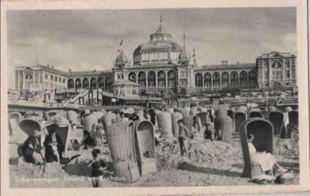 Niederlande - Den Haag, Scheveningen - Strand en Kurhaus - ca. 1960 Niederlande - Den Haag, Scheveningen - Strand en Kurhaus - ca. 1960