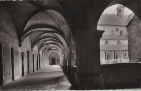 Bronnbach (OT von Wertheim) - Kloster, Kreuzgang - ca. 1960 Bronnbach (OT von Wertheim) - Kloster, Kreuzgang - ca. 1960