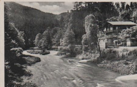 Schwarzburg - Schwarzatal mit Schweizerhaus - 1960 Schwarzburg - Schwarzatal mit Schweizerhaus - 1960
