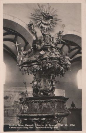 Österreich - Gurk - Dom, Kanzel Bibiena - ca. 1950 Österreich - Gurk - Dom, Kanzel Bibiena - ca. 1950