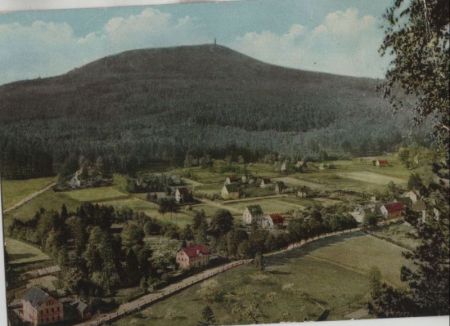 Kurort Oybin - Blick vom Berg - ca. 1960 Kurort Oybin - Blick vom Berg - ca. 1960