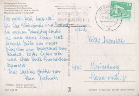 Weimar - 5 Bilder Weimar - 5 Bilder