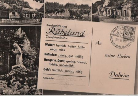 Oberharz-Rübeland - u.a. Eingang zur Baumannshöhle - 1957 Oberharz-Rübeland - u.a. Eingang zur Baumannshöhle - 1957