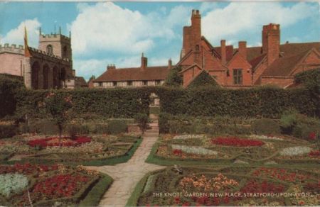 Großbritannien - Stratford-upon-Avon - Knott Garden, New Place - 1967 Großbritannien - Stratford-upon-Avon - Knott Garden, New Place - 1967