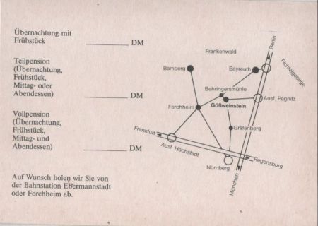 Gößweinstein - Werbekarte