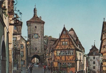 Rothenburg Tauber - Plönlein - 1962 Rothenburg Tauber - Plönlein - 1962