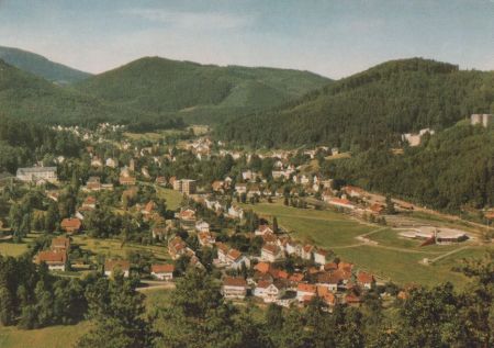 Bad Herrenalb - Ortsansicht - ca. 1980 Bad Herrenalb - Ortsansicht - ca. 1980