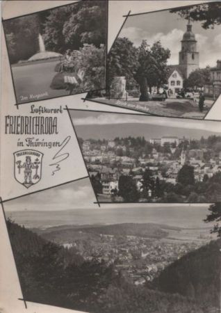 Friedrichroda - u.a. Blick zur Kirche - 1965 Friedrichroda - u.a. Blick zur Kirche - 1965