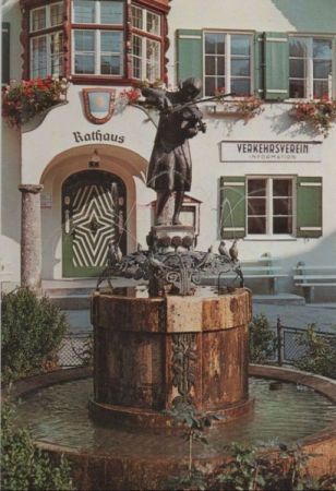 Österreich - Sankt Gilgen - Mozartbrunnen - ca. 1980 Österreich - Sankt Gilgen - Mozartbrunnen - ca. 1980
