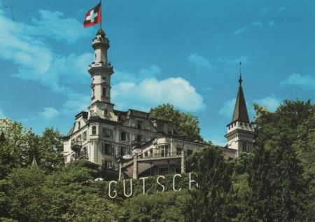 Schweiz - Luzern - Hotel Chateau Gütsch - ca. 1985 Schweiz - Luzern - Hotel Chateau Gütsch - ca. 1985
