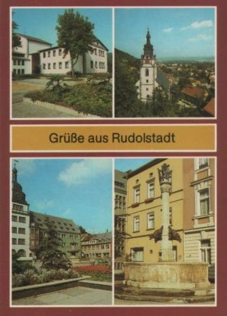 Rudolstadt - u.a. Markt - 1987 Rudolstadt - u.a. Markt - 1987