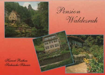 Rathen - Pension Waldesruh - ca. 1985 Rathen - Pension Waldesruh - ca. 1985