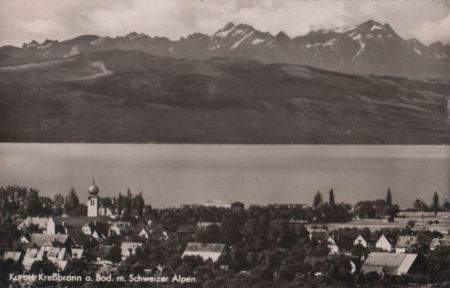Kressbronn - mit Schweizer Alpen - 1955 Kressbronn - mit Schweizer Alpen - 1955