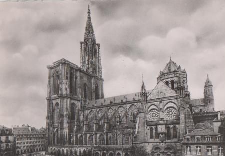 Frankreich - Straßburg - Kathedrale - ca. 1955 Frankreich - Straßburg - Kathedrale - ca. 1955