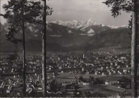 Österreich - Villach - mit Mangart - 1957 Österreich - Villach - mit Mangart - 1957
