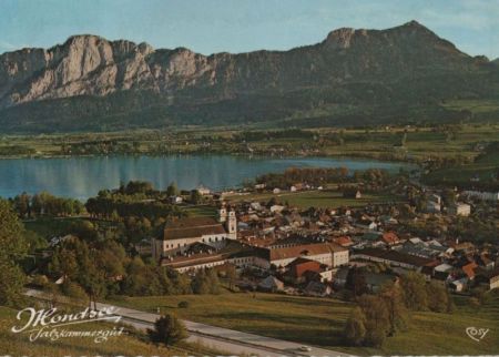 Österreich - Mondsee - mit Drachenwand und Schober - ca. 1975 Österreich - Mondsee - mit Drachenwand und Schober - ca. 1975