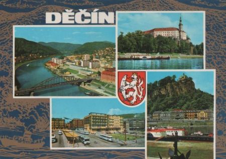 Tschechien - Decin - mit 4 Bildern - ca. 1980 Tschechien - Decin - mit 4 Bildern - ca. 1980