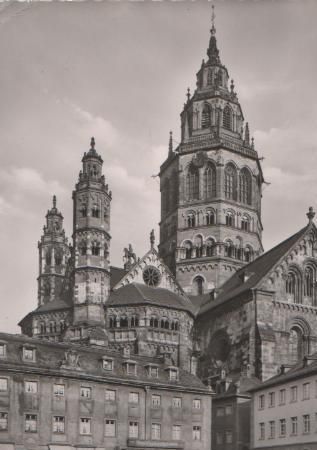 Mainz am Rhein - Mainz - Dom - Leichhof - ca. 1955 Mainz am Rhein - Mainz - Dom - Leichhof - ca. 1955