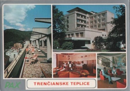 Slowakei - Trencianske Teplice - 4-Bilder-Karte - 1986 Slowakei - Trencianske Teplice - 4-Bilder-Karte - 1986