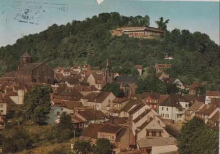 Homburg - Blick zum Schloßberg - 1979 Homburg - Blick zum Schloßberg - 1979