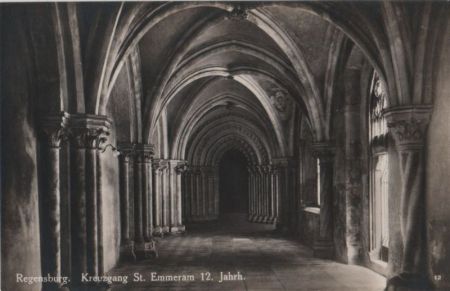 Regensburg - Kreuzgang St. Emmeram - ca. 1955 Regensburg - Kreuzgang St. Emmeram - ca. 1955