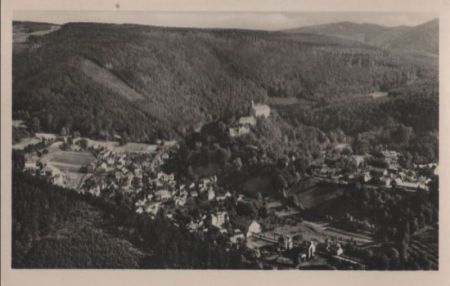 Schwarzburg - Blick vom Trippstein - 1958 Schwarzburg - Blick vom Trippstein - 1958