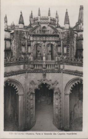 Portugal - Batalha - Mosteiro, Porta e Varanda - ca. 1960 Portugal - Batalha - Mosteiro, Porta e Varanda - ca. 1960
