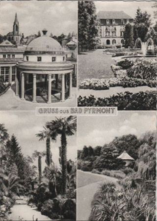 Bad Pyrmont - mit 4 Bildern - ca. 1955 Bad Pyrmont - mit 4 Bildern - ca. 1955