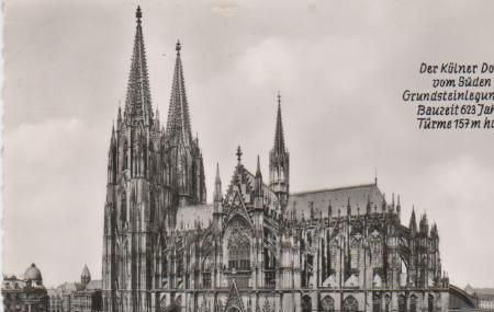 Dom in Köln von Süd - 1960 Dom in Köln von Süd - 1960