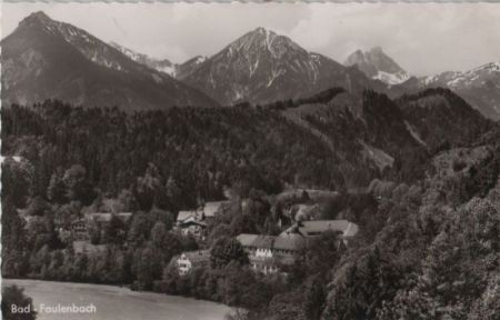 Füssen-Bad Faulenbach - mit Tiroler Hochgebirge - ca. 1960 Füssen-Bad Faulenbach - mit Tiroler Hochgebirge - ca. 1960