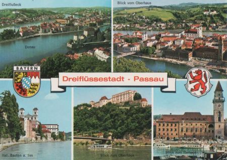 Passau - u.a. Blick zum Oberhaus - ca. 1980 Passau - u.a. Blick zum Oberhaus - ca. 1980