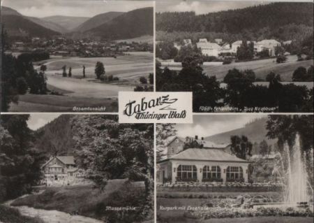 Tabarz - u.a. Kurpark mit Lesehalle - 1973 Tabarz - u.a. Kurpark mit Lesehalle - 1973