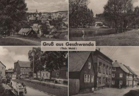 Geschwenda - mit 4 Bildern - 1968 Geschwenda - mit 4 Bildern - 1968