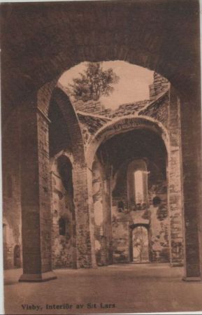 Schweden - Visby - Interiör av S:t Lars - ca. 1935 Schweden - Visby - Interiör av S:t Lars - ca. 1935