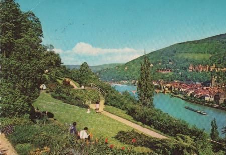 Heidelberg - Blick vom Philosophenweg - 1969 Heidelberg - Blick vom Philosophenweg - 1969