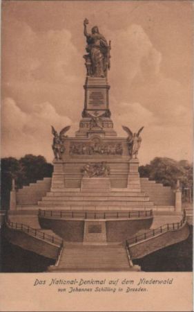 Rüdesheim, Niederwalddenkmal - 1930 Rüdesheim, Niederwalddenkmal - 1930