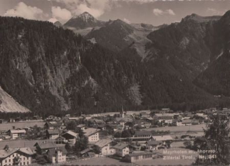 Österreich - Mayrhofen - mit Ahornsp. - ca. 1965 Österreich - Mayrhofen - mit Ahornsp. - ca. 1965