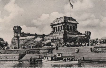 Koblenz - Deutsches Eck - 1959 Koblenz - Deutsches Eck - 1959