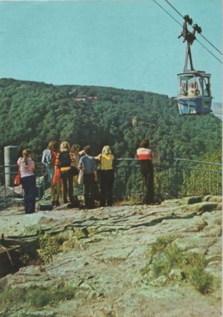 Thale - Blick zum Hotel Rosstrappe - 1982 Thale - Blick zum Hotel Rosstrappe - 1982