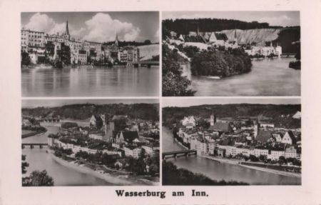 Wasserburg am Inn - 4 Teilbilder - ca. 1960 Wasserburg am Inn - 4 Teilbilder - ca. 1960
