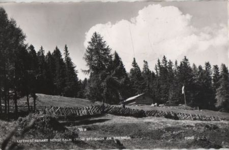 Österreich - Steinach am Brenner - Liftrestaurant Bergeralm - 1964 Österreich - Steinach am Brenner - Liftrestaurant Bergeralm - 1964