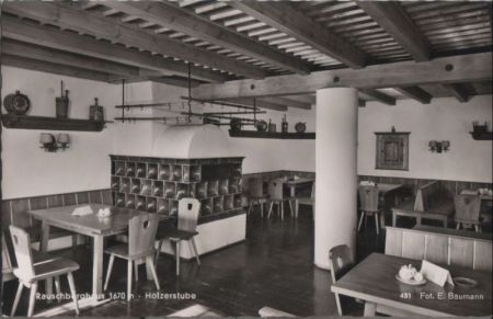 Ruhpolding - Rauschberghaus, Holzerstube - ca. 1960 Ruhpolding - Rauschberghaus, Holzerstube - ca. 1960