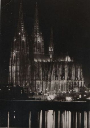 Köln - Dom, Südseite in Festbeleuchtung - 1968 Köln - Dom, Südseite in Festbeleuchtung - 1968