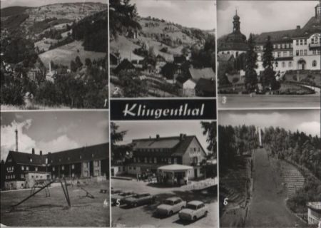 Klingenthal - u.a. Rathaus und Kirche - ca. 1980 Klingenthal - u.a. Rathaus und Kirche - ca. 1980