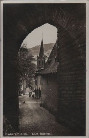 Bacharach - Altes Stadttor - ca. 1955 Bacharach - Altes Stadttor - ca. 1955