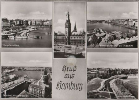 Hamburg - u.a. Ballindamm - 1956 Hamburg - u.a. Ballindamm - 1956