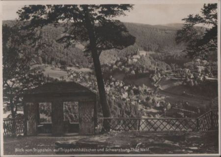 Schwarzburg - Blick vom Trippstein - 1931 Schwarzburg - Blick vom Trippstein - 1931