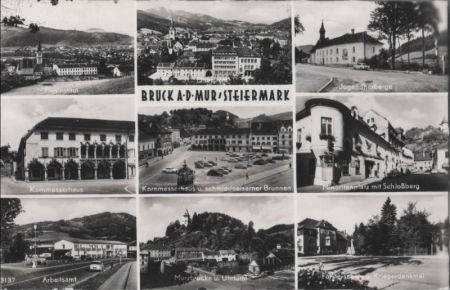 Österreich - Bruck an der Mur - u.a. Arbeitsamt - ca. 1965 Österreich - Bruck an der Mur - u.a. Arbeitsamt - ca. 1965
