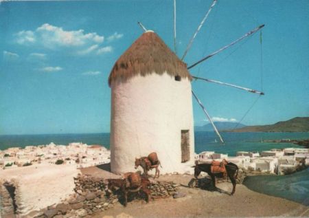 Griechenland - Mykonos - Windmühle - 1963 Griechenland - Mykonos - Windmühle - 1963