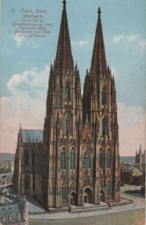 Cöln - Köln - Dom, Westseite - ca. 1920 Cöln - Köln - Dom, Westseite - ca. 1920